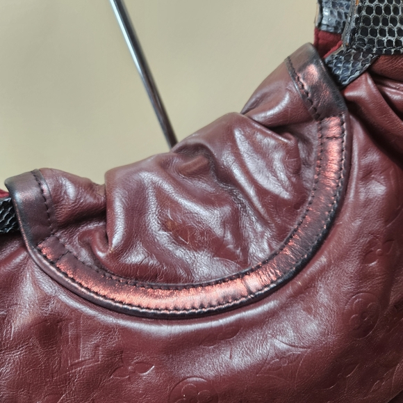 Auth LOUIS VUITTON SNAKESKIN TRIMMED MONOGRAM KALAHARI PM Bag Limited $4800 - Picture 5 of 12